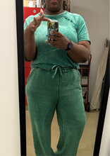 Load image into Gallery viewer, Plus Lucky Charm 2pc Acid Rinse Set - Deep Green
