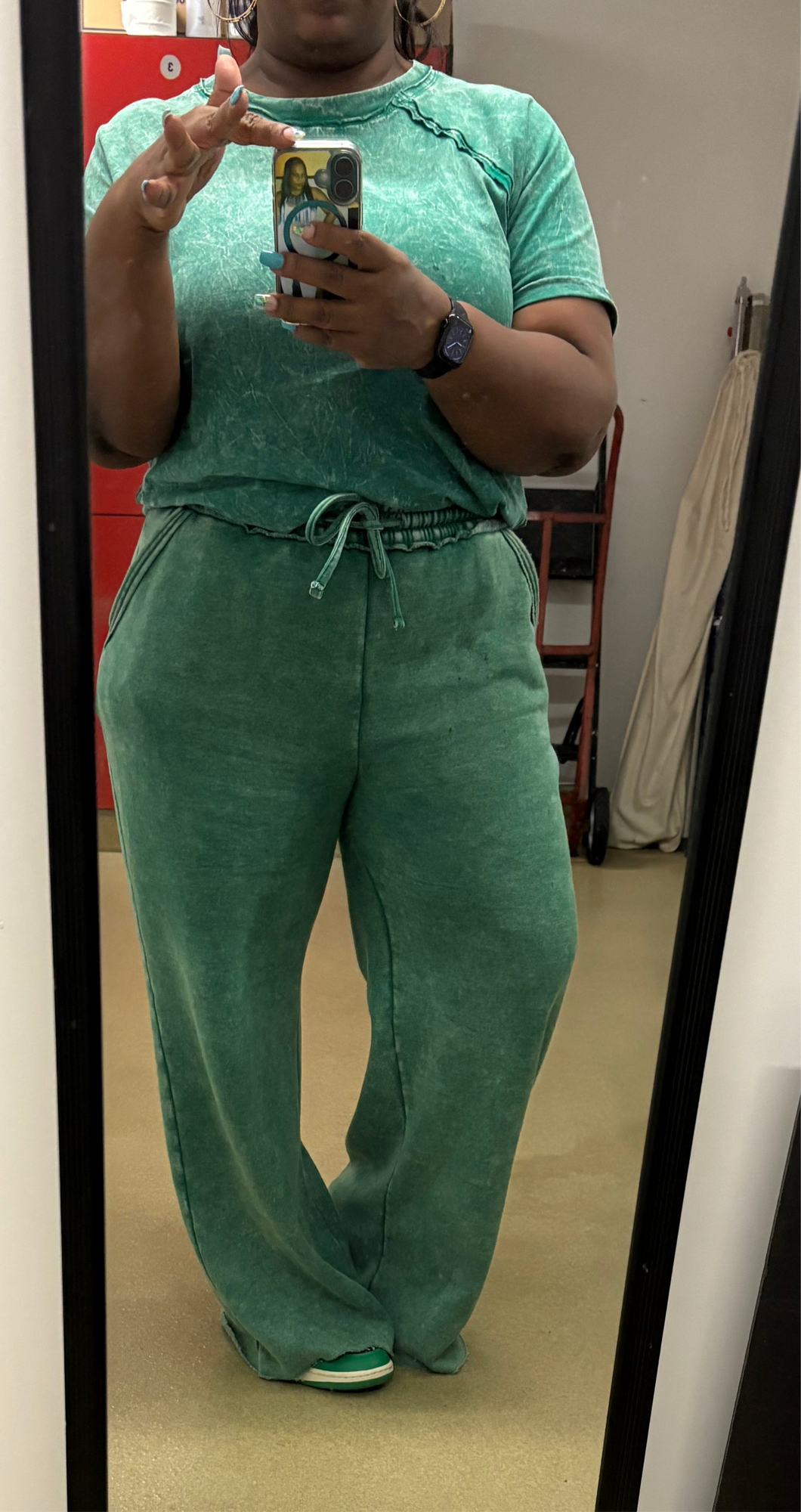 Plus Lucky Charm 2pc Acid Rinse Set - Deep Green